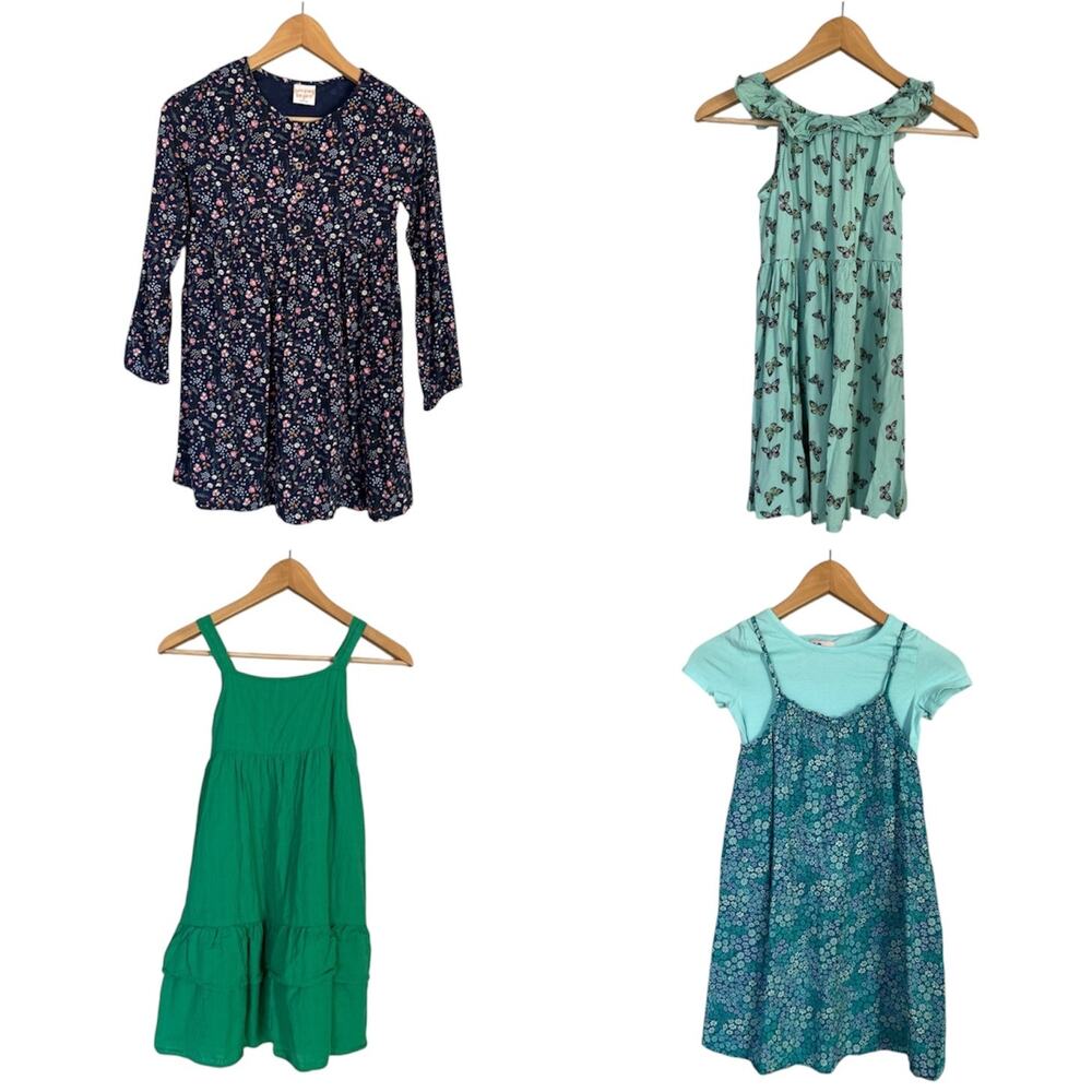 Girl's Dress Lot of 4 Sz 8 M Old Navy Jumping Beans SO Floral Casual Play School
